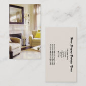 Carte de visite à la maison d'échafaudage (Devant / Derrière)