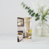 Carte de visite à la maison d'échafaudage (Debout devant)