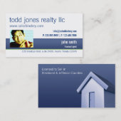 Carte de visite à la maison personnel d'objet (Devant / Derrière)