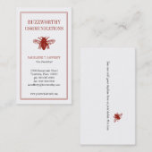 Carte de visite à la mode (Devant / Derrière)