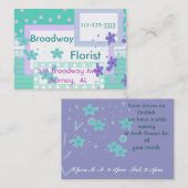 Carte de visite à la mode (Devant / Derrière)