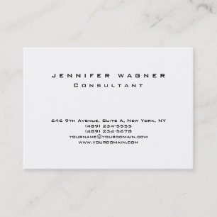 Carte De Visite À la mode blancs noirs simples simples originaux