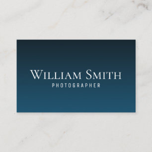 Carte De Visite À la mode bleu profond professionnel de