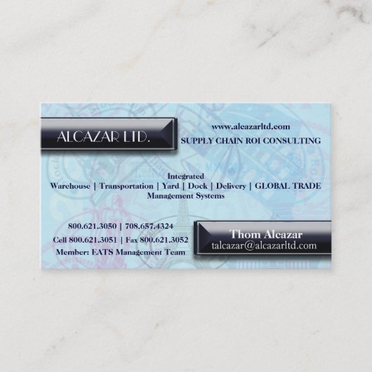 Carte de visite à la mode d'arrière - plan de (Devant)