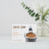 Carte de visite à la mode de café-restaurant (Debout devant)