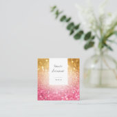 Carte de visite à la mode de carré de Social de (Debout devant)