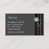 Carte de visite à la mode de conception florale (Dos)