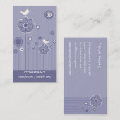 Carte de visite à la mode de conception florale (Devant / Derrière)
