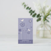 Carte de visite à la mode de conception florale (Debout devant)