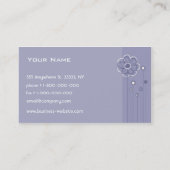 Carte de visite à la mode de conception florale (Dos)