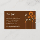 Carte de visite à la mode de conception florale (Dos)