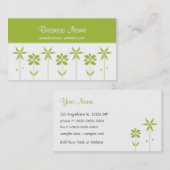 Carte de visite à la mode de conception florale (Devant / Derrière)