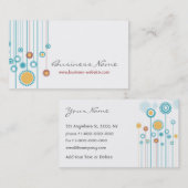 Carte de visite à la mode de conception florale (Devant / Derrière)