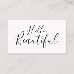 Carte de visite à la mode de maquilleur/coiffeur