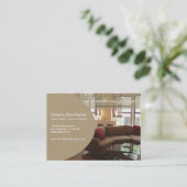 Carte de visite à la mode de profil d'Ovale (Debout devant)