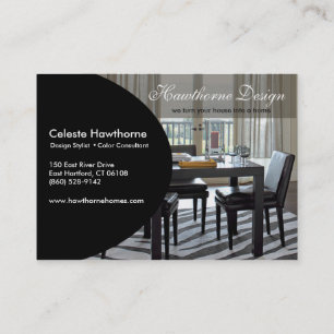 Carte de visite à la mode de profil d'Ovale