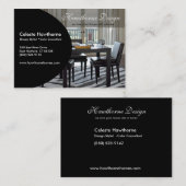 Carte de visite à la mode de profil d'Ovale (Devant / Derrière)