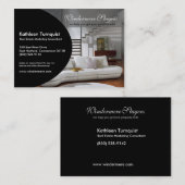 Carte de visite à la mode de profil d'Ovale (Devant / Derrière)