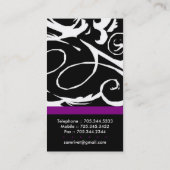 Carte de visite à la mode de salon (Dos)