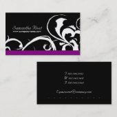 Carte de visite à la mode de salon (Devant / Derrière)