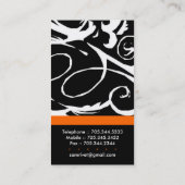 Carte de visite à la mode de salon (Dos)