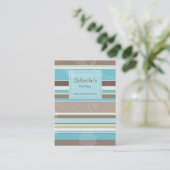 Carte de visite à la mode de salon de rayures (Debout devant)