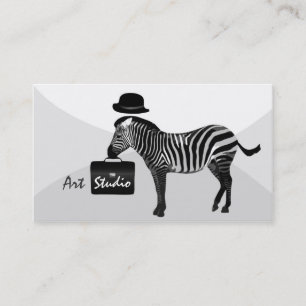 Carte de visite à la mode de studio d'art