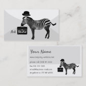 Carte de visite à la mode de studio d'art (Devant / Derrière)