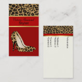 Carte de visite à la mode d'impression de Jaguar (Devant / Derrière)