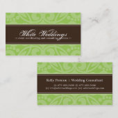 Carte de visite à la mode d'organisateur (Devant / Derrière)