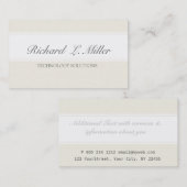 Carte De Visite À la mode élégant de Minimal Professionals Company (Devant / Derrière)