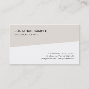Carte De Visite À la mode élégant professionnel de modèle simple