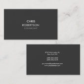 Carte de visite à la mode gris clair (Devant / Derrière)