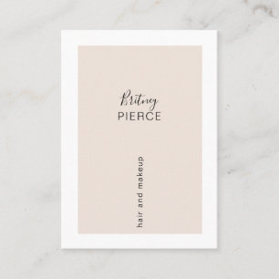 Carte de visite à la mode minimale