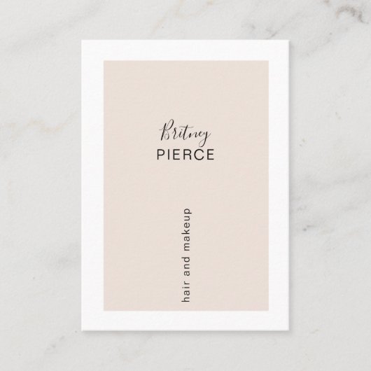 Carte de visite à la mode minimale (Devant)