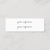 carte de visite à la mode moderne de couleur (Dos)