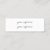 carte de visite à la mode moderne de médias (Dos)