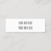 carte de visite à la mode moderne de médias (Dos)