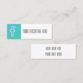 carte de visite à la mode moderne de médias (Devant / Derrière)