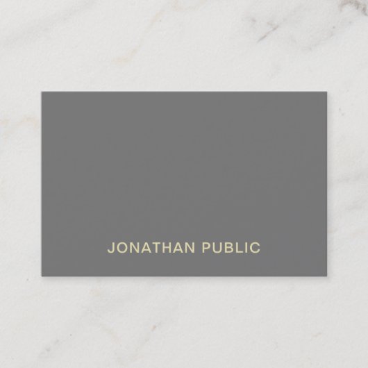 Carte De Visite À la mode professionnel élégant moderne de (Devant)