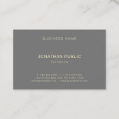 Carte De Visite À la mode professionnel élégant moderne de (Dos)