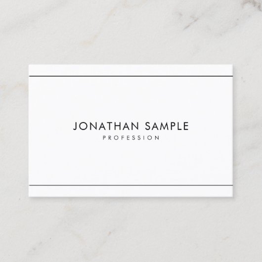 Carte De Visite À la mode professionnel moderne élégant de (Devant)