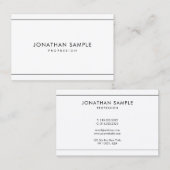 Carte De Visite À la mode professionnel moderne élégant de (Devant / Derrière)