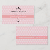 Carte De Visite À la mode professionnel simple rose français (Devant / Derrière)