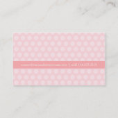 Carte De Visite À la mode professionnel simple rose français (Dos)