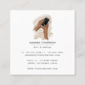 Carte de visite à la mode Selfie Blonde Girl (Dos)