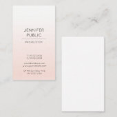 Carte De Visite À la mode simple lisse de conception élégante (Devant / Derrière)