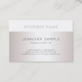 Carte De Visite À la mode simple lisse moderne de conception (Devant)