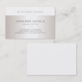 Carte De Visite À la mode simple lisse moderne de conception (Devant / Derrière)