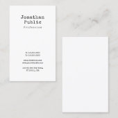 Carte De Visite À la mode simple propre de conception nostalgique (Devant / Derrière)